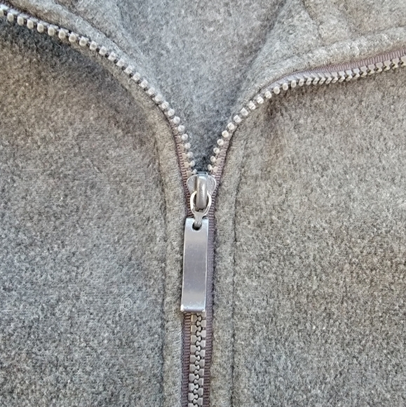 𝅺lavon Gray Fleece Full Zip Vest Size Large - Picture 4 of 7